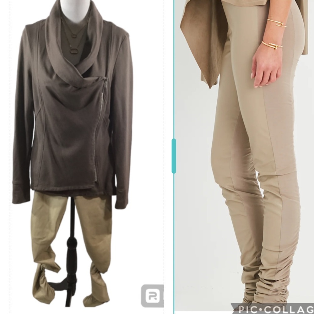 Planet by Lauren G ruched leggings 4-8